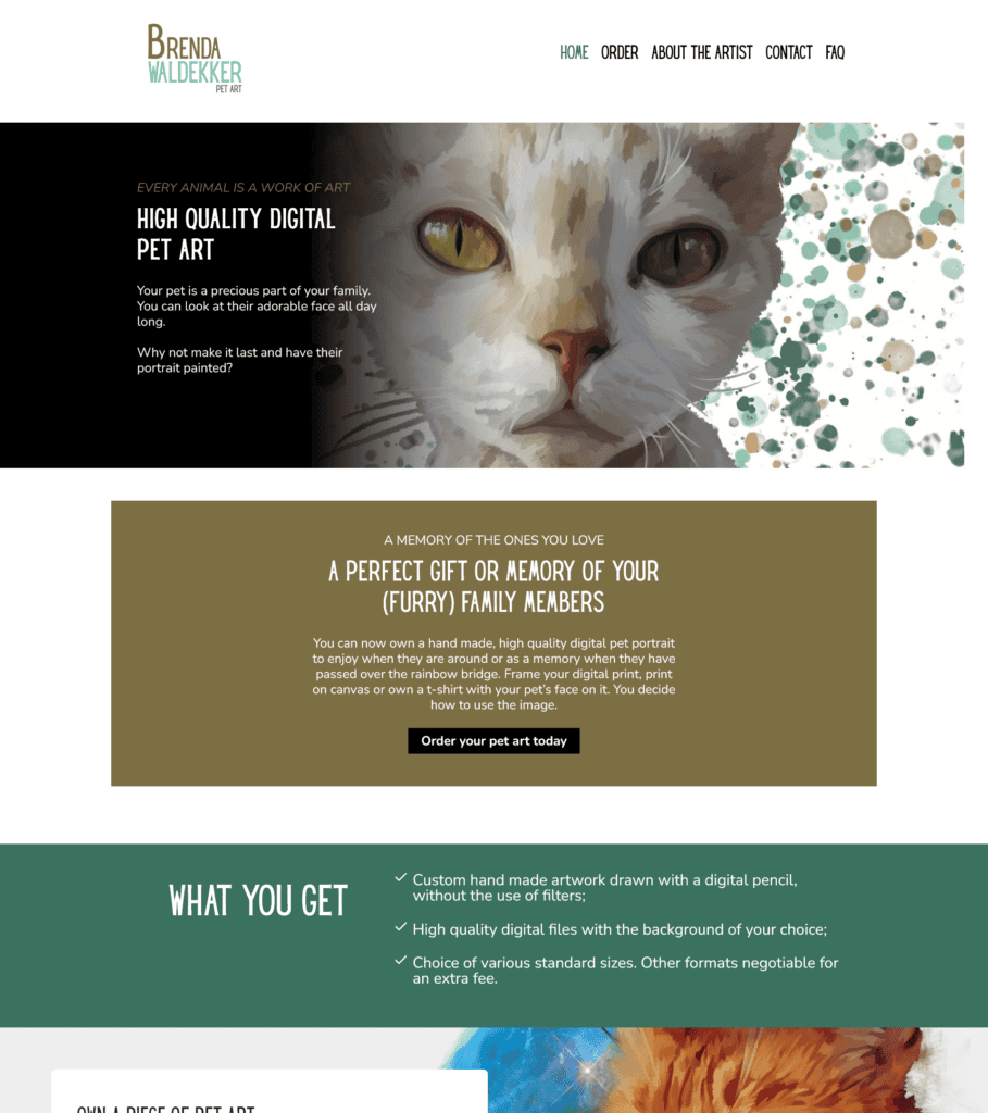 Website Pet Art